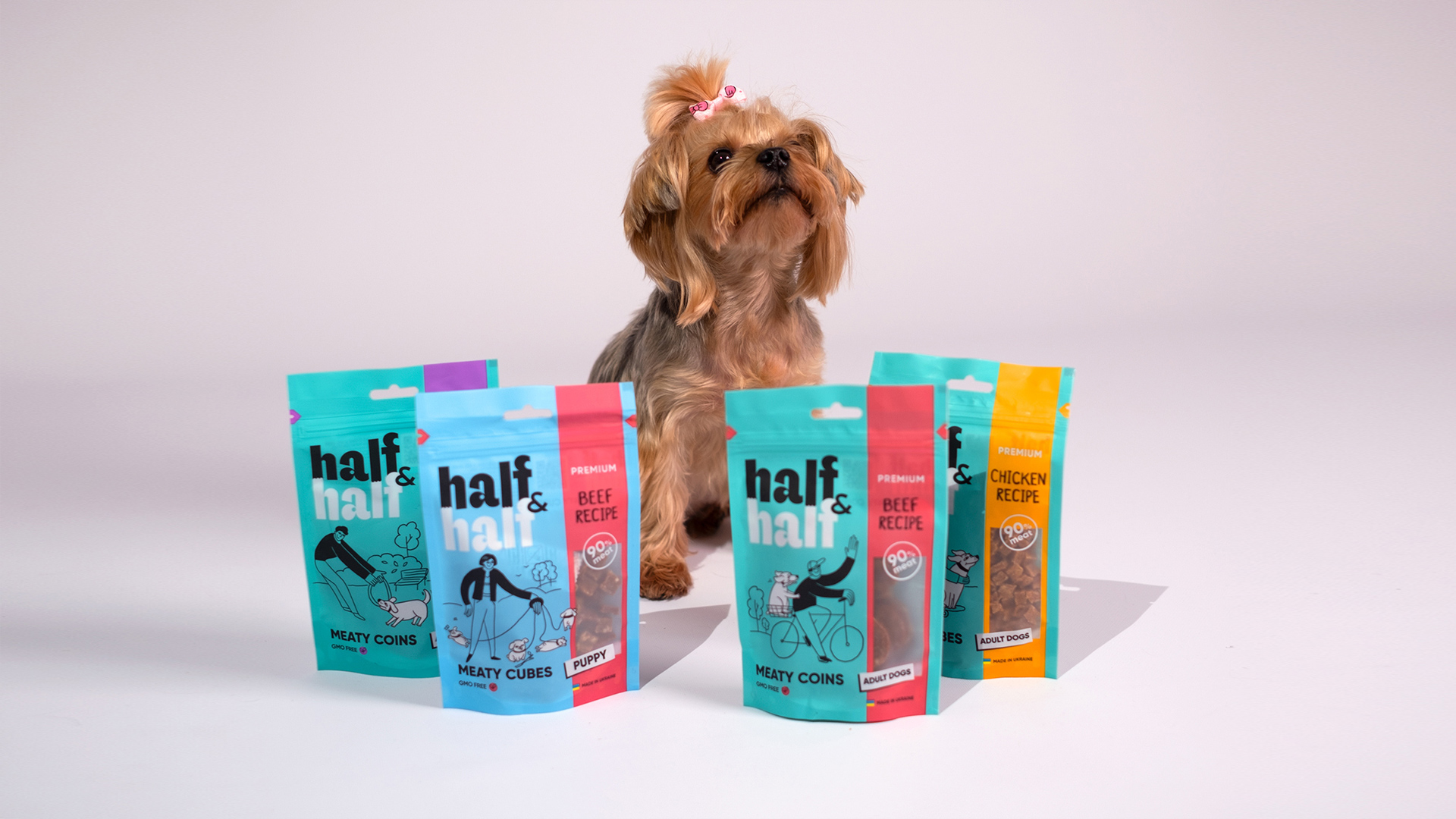 Half&Half: Dozen створили позиціонування, неймінг, слоган і паковання для бренду кормів для тварин